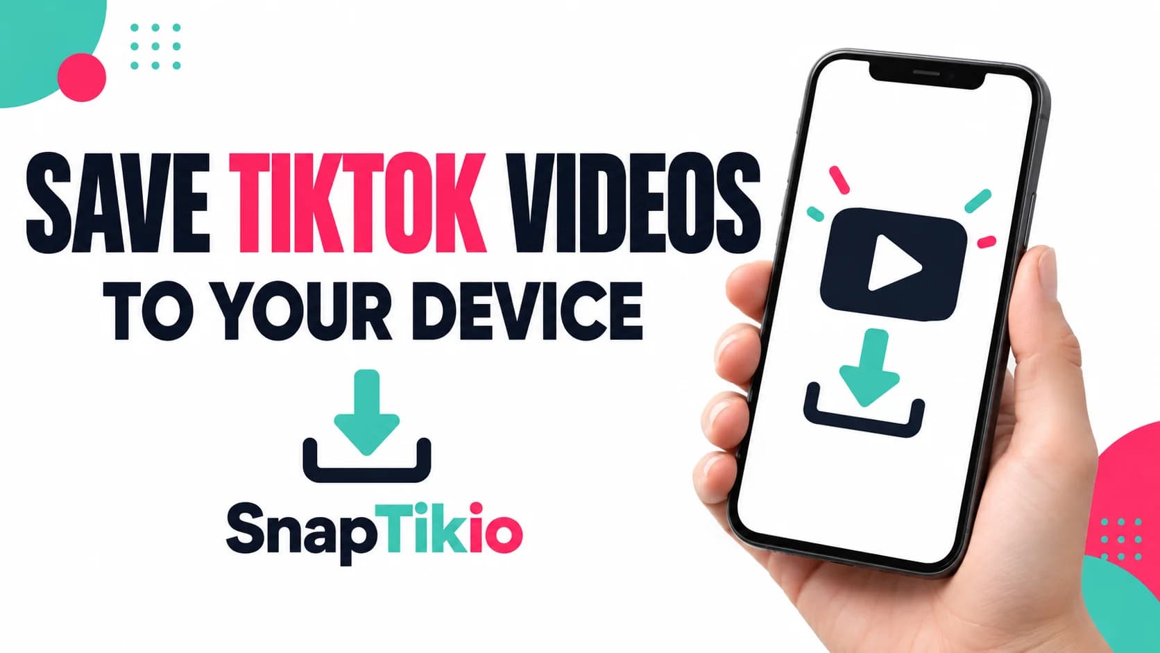 SnapTikio: save TikTok videos to your device